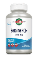 Betaine HCl+ Tablets 250 mg 100ct by KAL