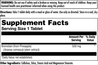 Bromelain Tablets 500 mg 60ct by KAL