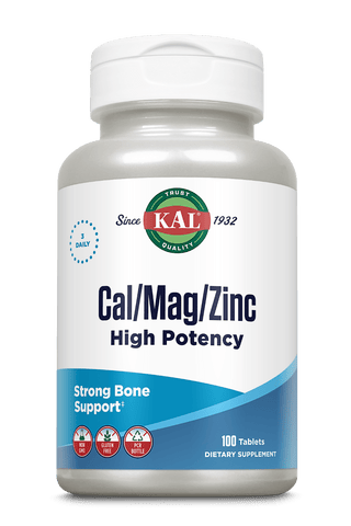 Cal/Mag/Zinc High Potency Tablets 100ct by KAL