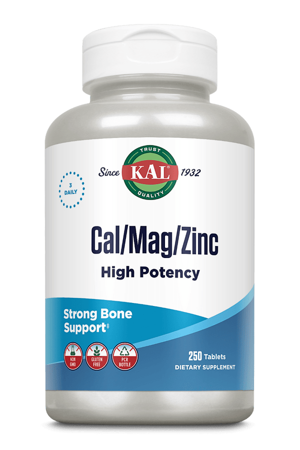 Cal/Mag/Zinc High Potency Tablets 100ct by KAL