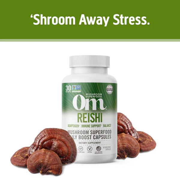 Reishi Mushroom Superfood Capsule - Om Organic Mushroom Nutrition