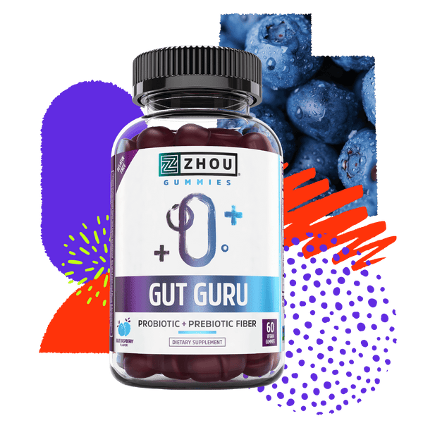 Gut Guru Gummies by Zhou Nutrition