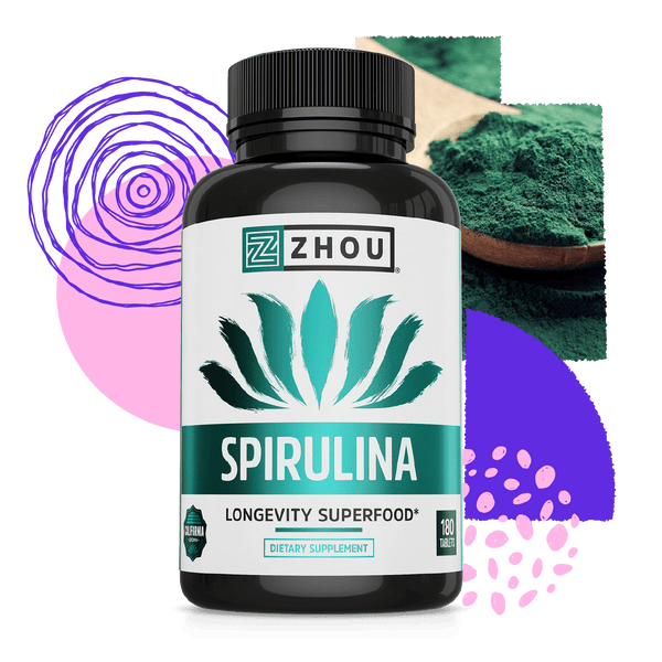 Spirulina Tablets by Zhou Nutrition