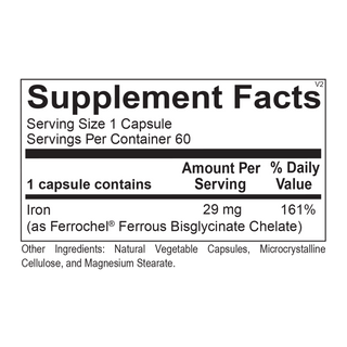 Chelate Iron - 60 Capsules (Inwell Biosciences) NP