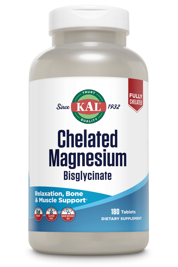 Chelated Magnesium Bisglycinate Tablets 180ct by KAL