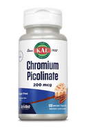 Chromium Picolinate 200 mcg ActivMelt Instant Dissolve Tablets 120ct by KAL