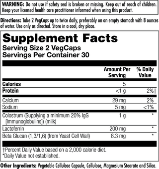 Colostrum Lactoferrin VegCaps 60ct by KAL