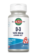 D3  60ct 125mcg chewable Peppermint by Kal