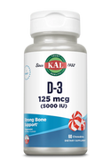 D3  60ct 125mcg chewable Peppermint by Kal