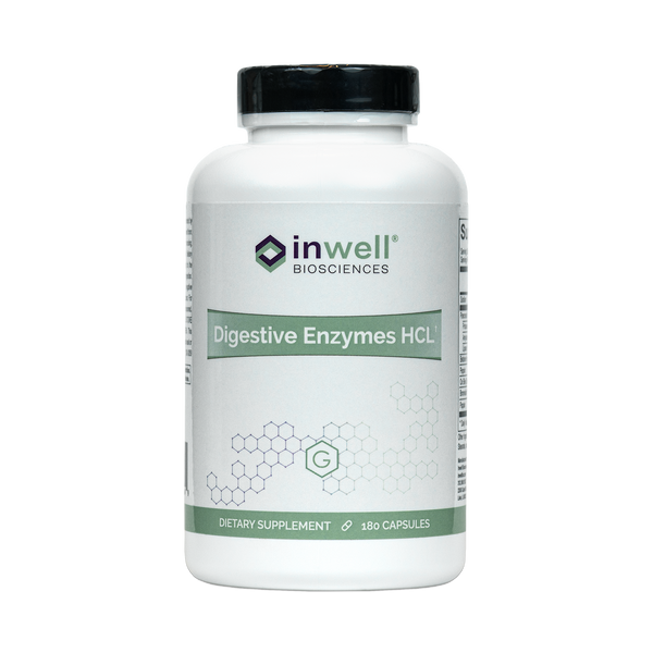 Digestive Enzymes HCL - 180 Capsules (Inwell Biosciences)