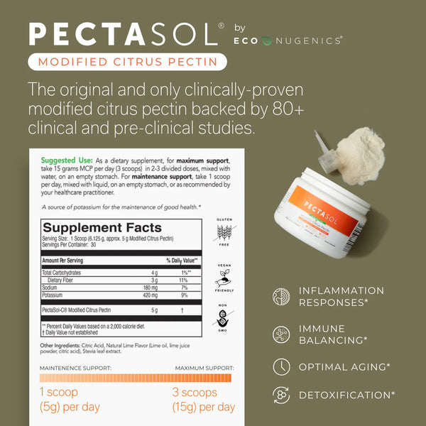 PectaSol-C Modified Citrus Pectin powder 150 grams - EcoNugenics