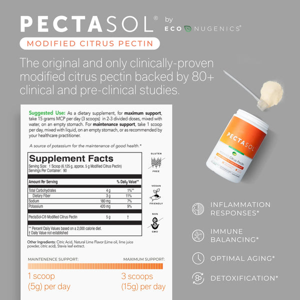 PectaSol-C Modified Citrus Pectin Lime Infusion - EcoNugenics