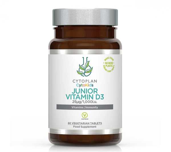 Junior Vitamin D3 (1,000 IU) - 60 Vegan Tablets (Cytoplan)