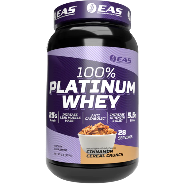 100% Platinum Whey 2lb Cinnamon Cereal Crunch by EAS