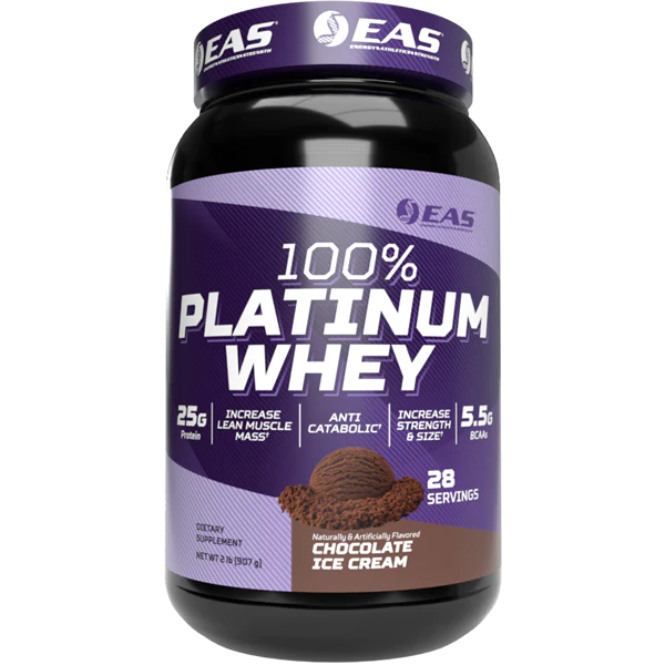 100% Platinum Whey 2lb Chocolate Ice Cream by EAS