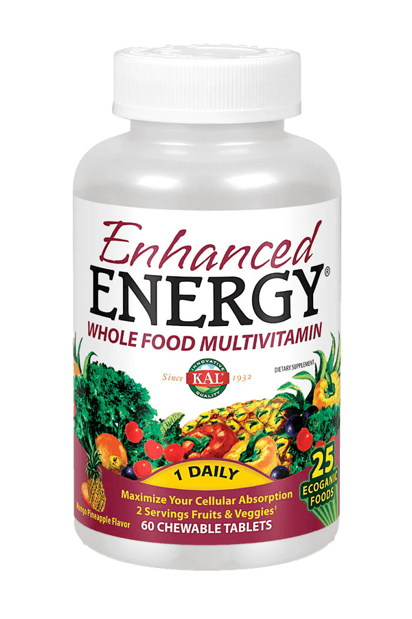 Enhanced Energy Whole Food Multivitamin Chewables 60ct by KAL