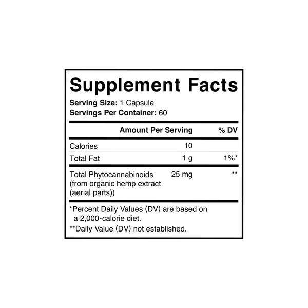 Charlotte's Web 60 Liquid Capsules 25 mg