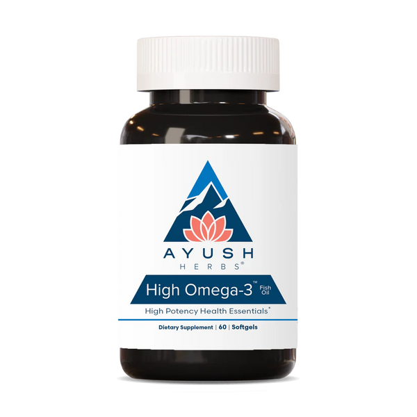 High Omega 3 Alaskan Fish Oil - 60 Softgels (Ayush Herbs)