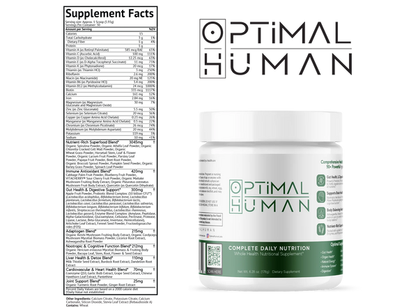 Optimal Human All-in-one health supplement