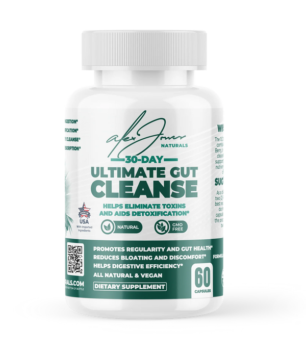 30-DAY ULTIMATE GUT CLEANSE WITH PSYLLIUM HUSK, ACAI BERRY, & MORE by Alex Jones