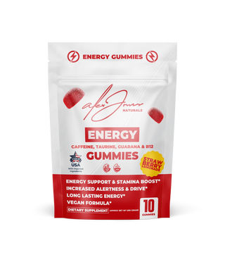 ENERGY GUMMIES WITH CAFFEINE, TAURINE, GUARANA & B12 by Alex Jones