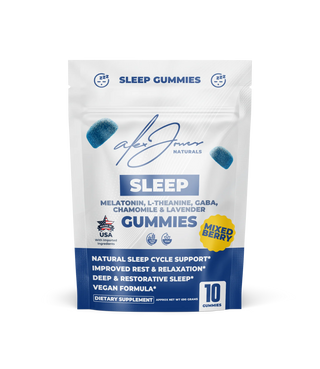 SLEEP GUMMIES WITH MELATONIN, L-THEANINE, GABA, CHAMOMILE & LAVENDER by Alex Jones