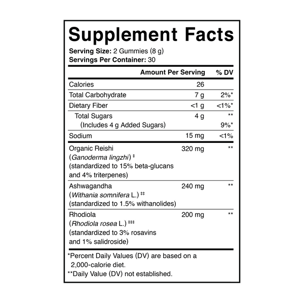 Stress Support with Reishi & Ashwagandha Mushroom Gummy by Charlotte’s Web