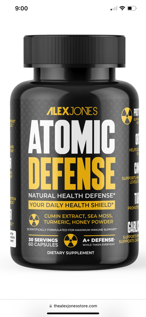 Atomic Defense 60 Caps by Alex Jones