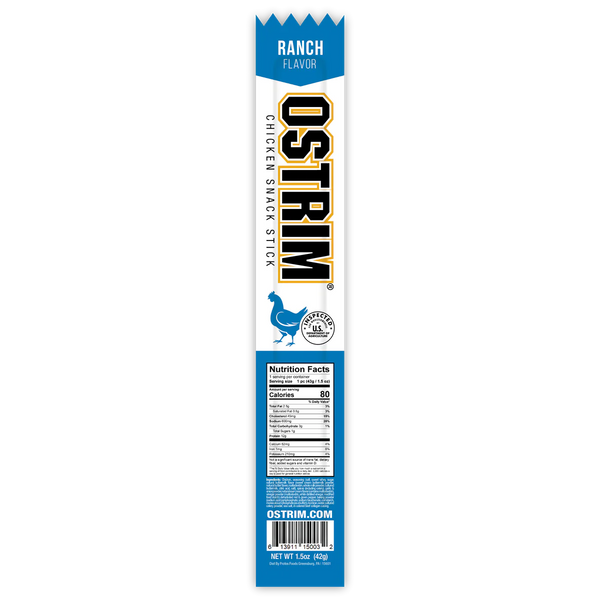 Chicken Snack Stick - 1.5 OZ Single Ranch Flavor (Ostrim)