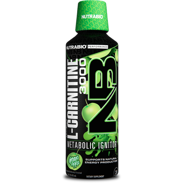 LeanShots L-Carnitine 3000mg - 16 FL OZ Green Apple (NutraBio)