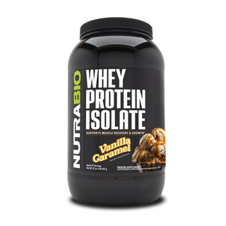 Whey Protein Isolate - 2 LB - Vanilla Caramel (NutraBio)