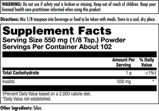 Inositol  8oz 550mg fine by Kal