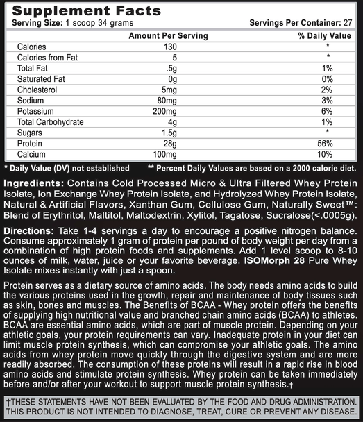 Isomorph 28 2.0 lb Neapolitan Ice Cream by APS Nutrition