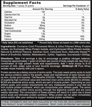 Isomorph 28 5.0 lb Vanilla Milkshake by APS Nutrition