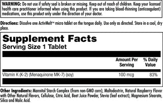 K-2 MK-7 ActivMelt-CP  12x by Kal