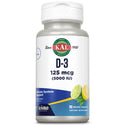 D-3 5000 IU  90ct 125mcg lozenge Lemon Lime by Kal