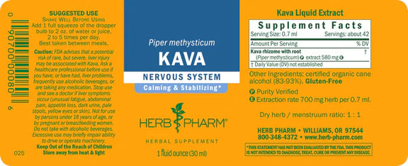 Kava - 1 FL OZ (Herb Pharm)