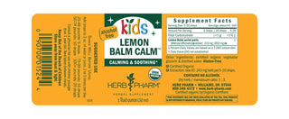 Kids Lemon Balm Calm AF - Herb Pharm