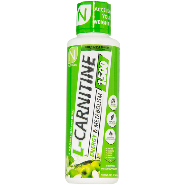 L-Carnitine 1500 - 16 FL OZ Green Apple Pucker (Nutrakey)