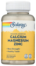 Calcium Magnesium Zinc ENAB 100ct veg cap by Solaray