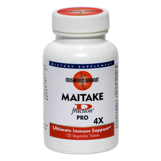 Pro Maitake D-Fraction 4X Tablets - 120 Tablets (Mushroom Wisdom)