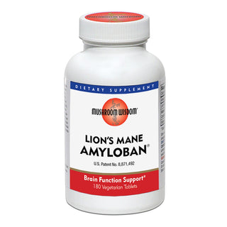 Lions Mane Amyloban - 180 Tablets (Mushroom Wisdom)