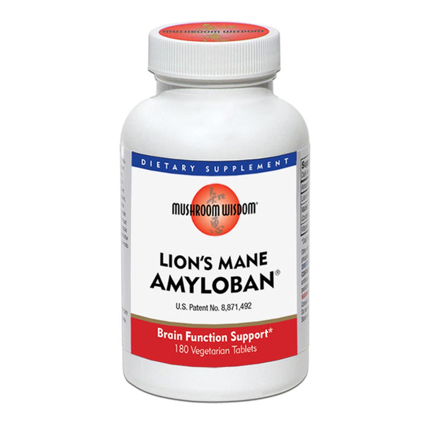 Lions Mane Amyloban - 180 Tablets (Mushroom Wisdom)