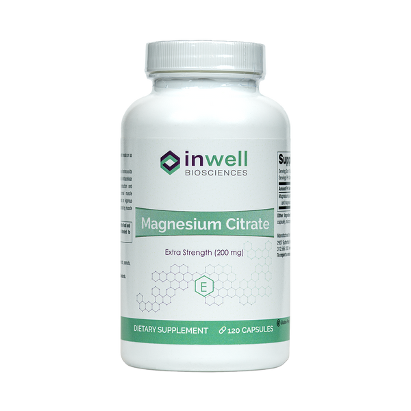 Magnesium Citrate - 120 Capsules (Inwell Biosciences)