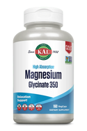 Magnesium Glycinate 350 FC HA  160ct 350mg veg cap by Kal