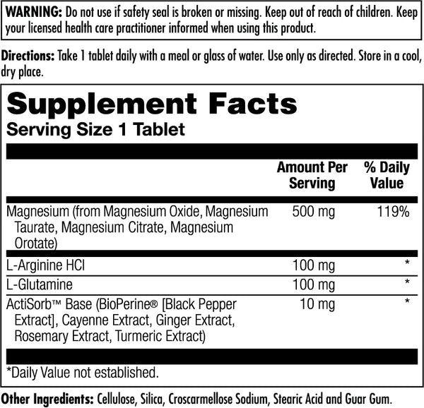 Magnesium  60ct 500mg veg cap by Kal