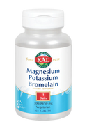 Magnesium Potassium Bromelain  60ct 300mg by Kal