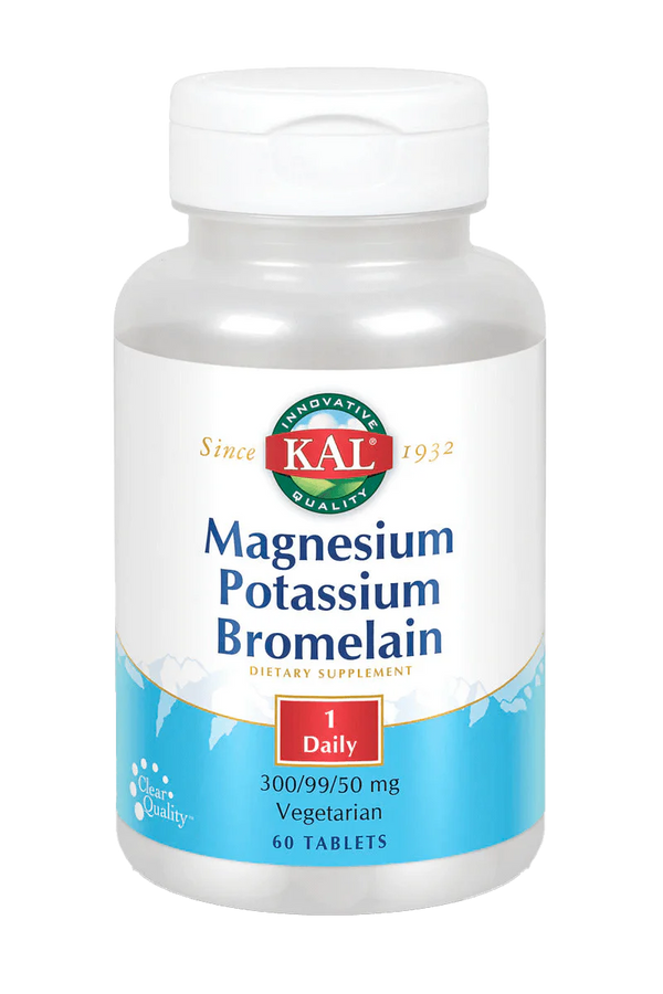 Magnesium Potassium Bromelain  60ct 300mg by Kal