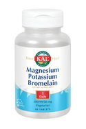 Magnesium Potassium Bromelain  60ct 300mg by Kal