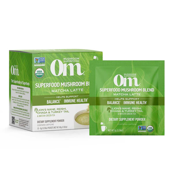 Mushroom Powered Matcha Latte - Om Organic Mushroom Nutrition